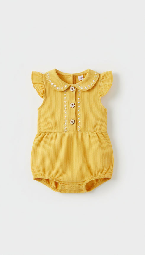 Baby Girl Daffodil Yellow Romper