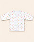 Newborn 5-Piece Fleece Polka Dots Printed White Starter Set