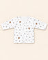 Newborn 5-Piece Fleece Brown Heart Print White Starter Set