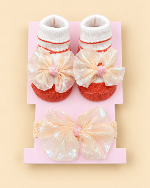 2-Piece Baby Socks & Headband Gift Set