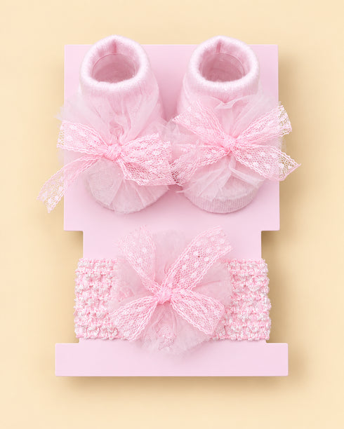 2-Piece Baby Socks & Headband Gift Set