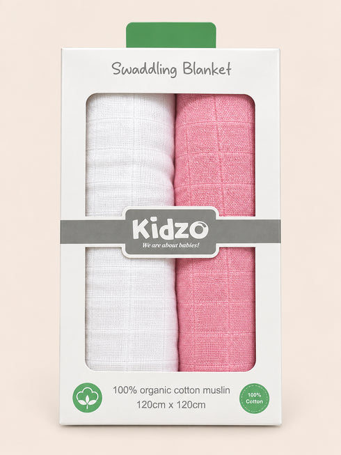 2-Pack Muslin Swaddle Blanket