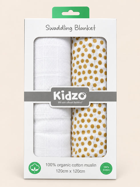 2-Pack Muslin Swaddle Blanket