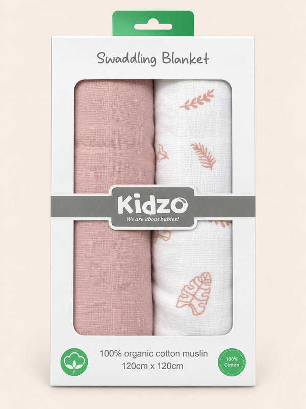 2-Pack Muslin Swaddle Blanket