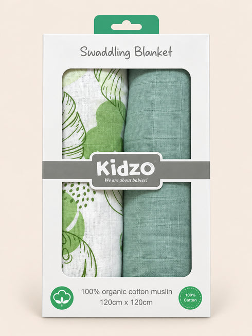 2-Pack Muslin Swaddle Blanket