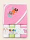 5-Pcs Embroidered Baby Hooded Towel Gift Set