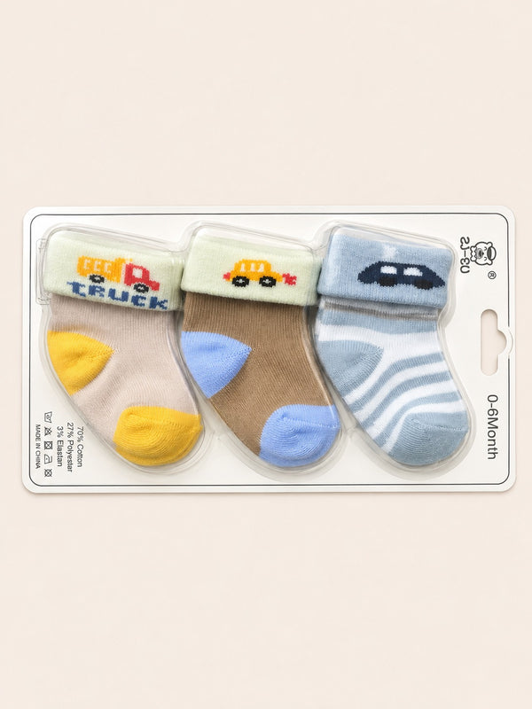 3 Pair Baby Socks Gift Set