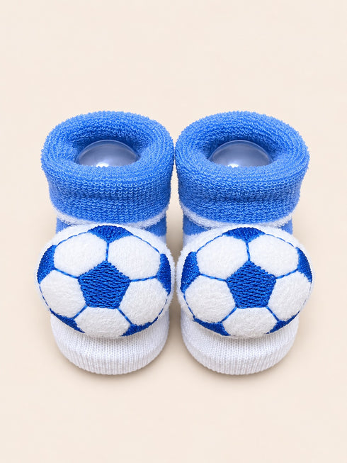 Baby Booties with Cute Cartoon Design & Anti-Slip Sole