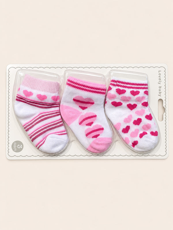 3 Pair Baby Socks Gift Set