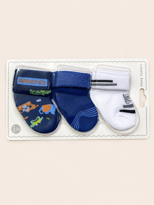 3 Pair Baby Socks Gift Set
