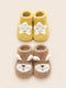 2-Pair Soft Baby Booties Gift Set