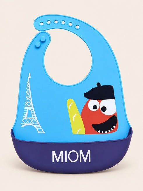 Paris Monster Adjustable Silicone Baby Bib