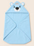 Baby Hooded Wrapping Sheet (Blue)