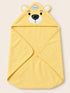 Baby Hooded Wrapping Sheet (Yellow)