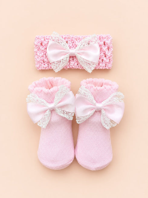 2-Piece Baby Socks & Headband Gift Set
