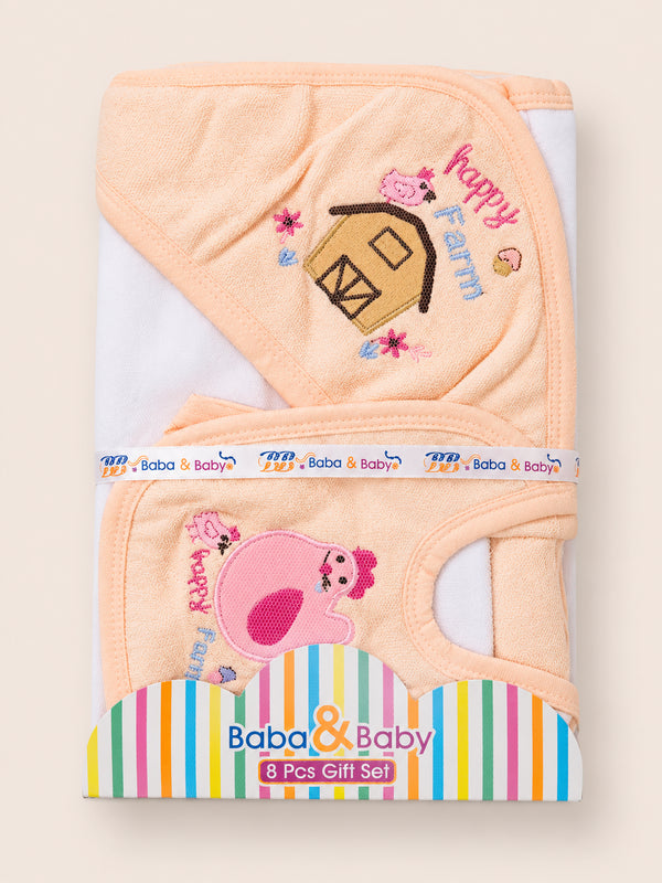 Peach happy farm Baba & Baby 8 pcs gift set