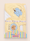 Yellow elephant and lion Baba & Baby 8 pcs gift set