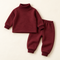 Cozy Winter Highneck Set - Maroon